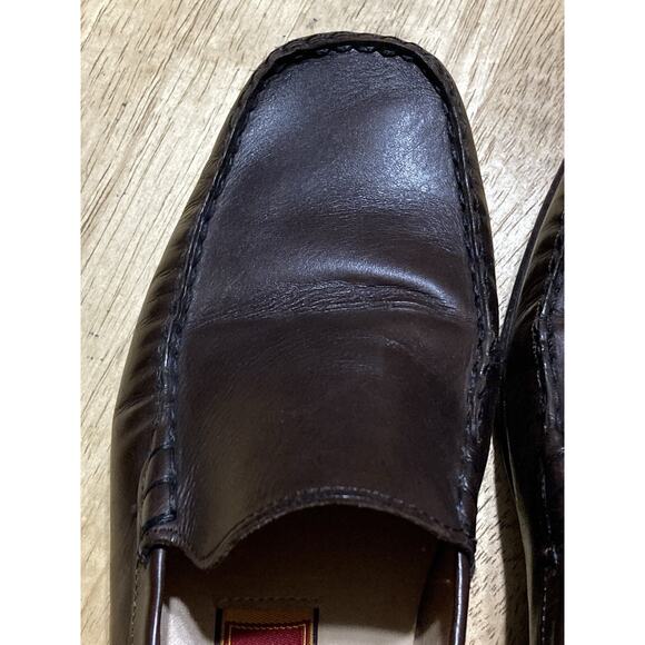 Cole Haan Driving MOCS Women 7.5 AA Boat Shoes Loafer Brown Leather Slip On - Picture 2 of 9